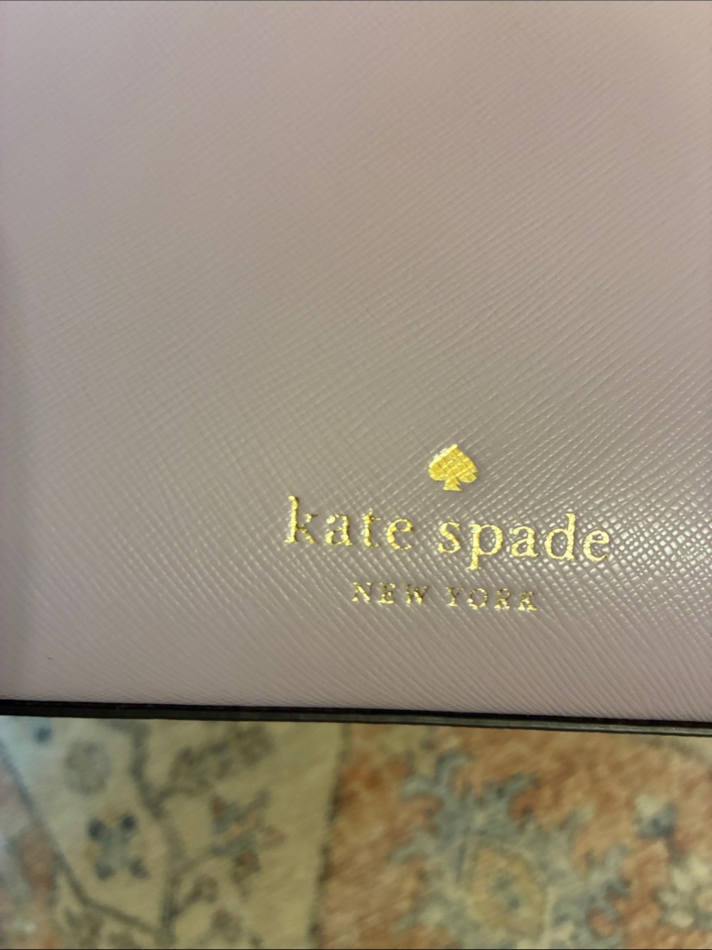 kate spade lavender quilted wallet with matching lavender saffiano shoulder bag - Picture 2 of 6
